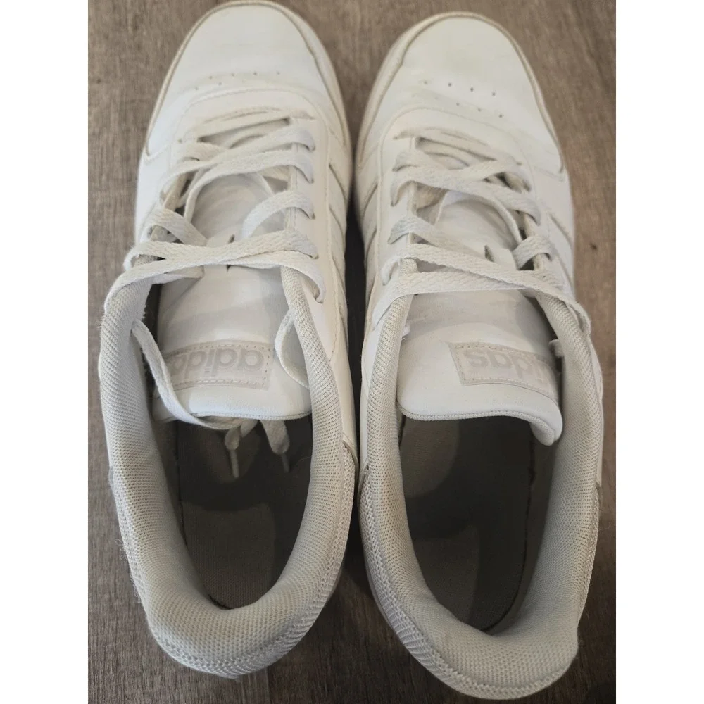 adidas Hoops 3.0 Low Basketball‎ Shoes Mens Size US 12 Classic White Sneakers